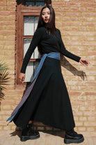 Surya Australia Ethical Cotton Wrap Skirt made in Nepal - Black