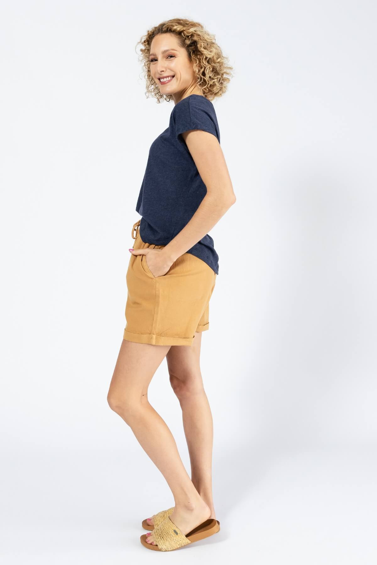 Surya Cotton Sierra Shorts made in Nepal - Clay