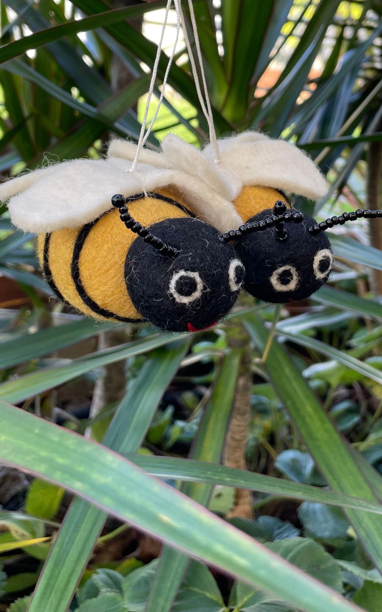 Surya Wool Felt Pollinator made in Nepal - Bee