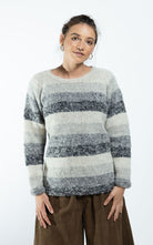 Surya Australia Ethical Wool Jumper made in Nepal - Striped