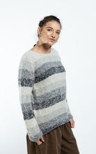 Surya Australia Ethical Wool Jumper made in Nepal - Striped