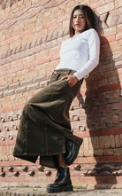 Surya Ethical Corduroy Maxi Skirt made in Nepal 