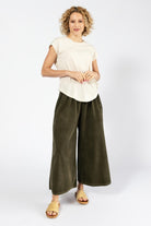 Surya Australia Ethical Cotton Corduroy Palazzo Pants made in Nepal