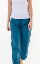 Surya Australia Ethical Cotton Loose Pants from Nepal - Turquoise