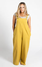 Surya Australia Ethical Cotton 'Juanita' Overalls Dungarees made in Nepal - Mustard