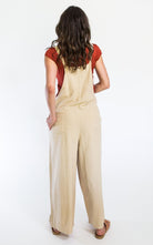 Surya Australia Ethical Cotton 'Juanita' Overalls Dungarees made in Nepal - Oatmeal