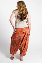 Surya Australia Ethical Cotton Low Crotch Pants - Striped Burnt Orange