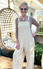 Surya Australia Ethical Cotton 'Juanita' Overalls Dungarees made in Nepal - Oatmeal