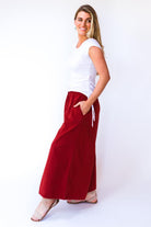 Surya Australia Ethical Cotton Palazzo Pants from Nepal - Rust