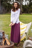 Surya Australia Ethical Cotton Palazzo Pants made in Nepal - Wine