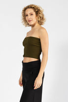 Surya Strapless Tube Top made in Nepal - Green