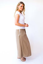 Surya Australia Cotton palazzo Pants - Sand