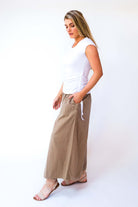 Surya Australia Cotton palazzo Pants - Sand