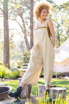 Surya Australia Baggy Cotton 'Juanita' Overalls made in Nepal - Oatmeal