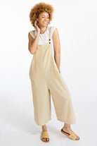 Surya Australia Baggy Cotton 'Juanita' Overalls made in Nepal - Oatmeal