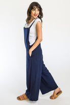 Surya Cotton Baggy Juanita Overalls made in Nepal - Dark Blue