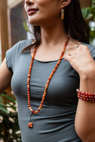 Surya Australia Mixed Carnelian Mala Necklace made in Nepal