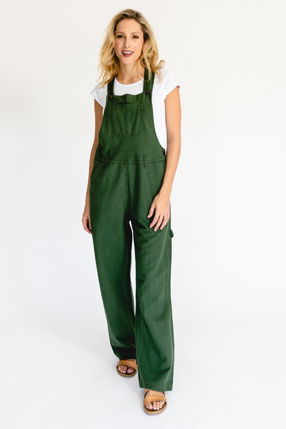 Surya Australia Ethical Classic Cotton Overalls from Nepal - Green