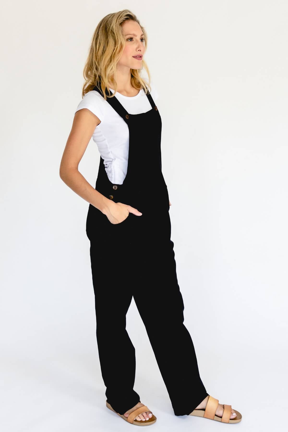 Surya Australia Ethical Classic Cotton Overalls from Nepal - Black