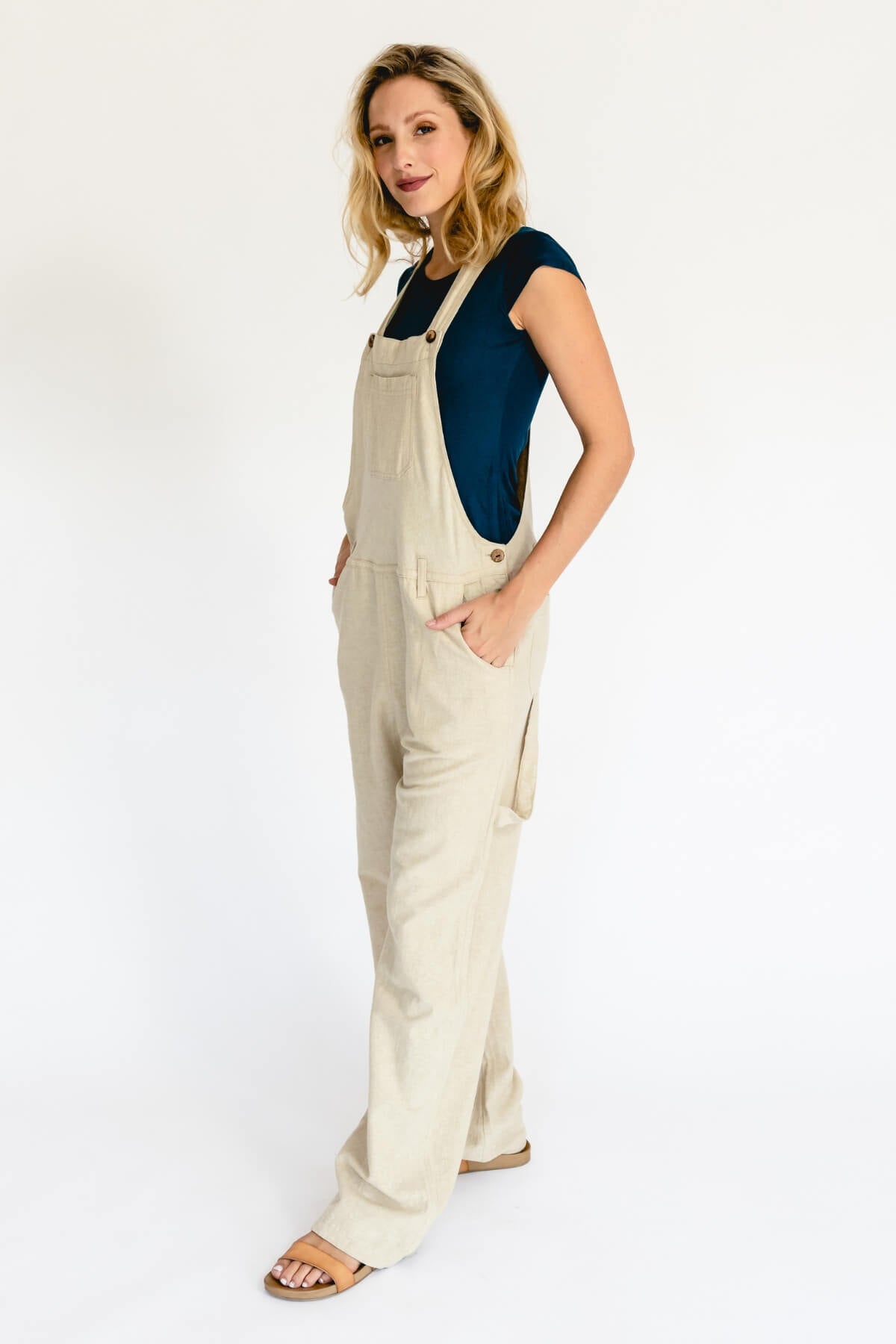 Surya Australia Ethical Classic Cotton Overalls from Nepal - Oatmeal