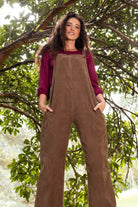 Surya Ethical Corduroy Overalls Dungarees made in Nepal - Peanut