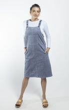 Surya Australia Cotton Corduroy Pinafore made in Nepal - Sky Blue