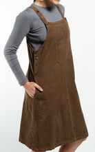 Surya Australia Cotton Corduroy Pinafore made in Nepal - Peanut