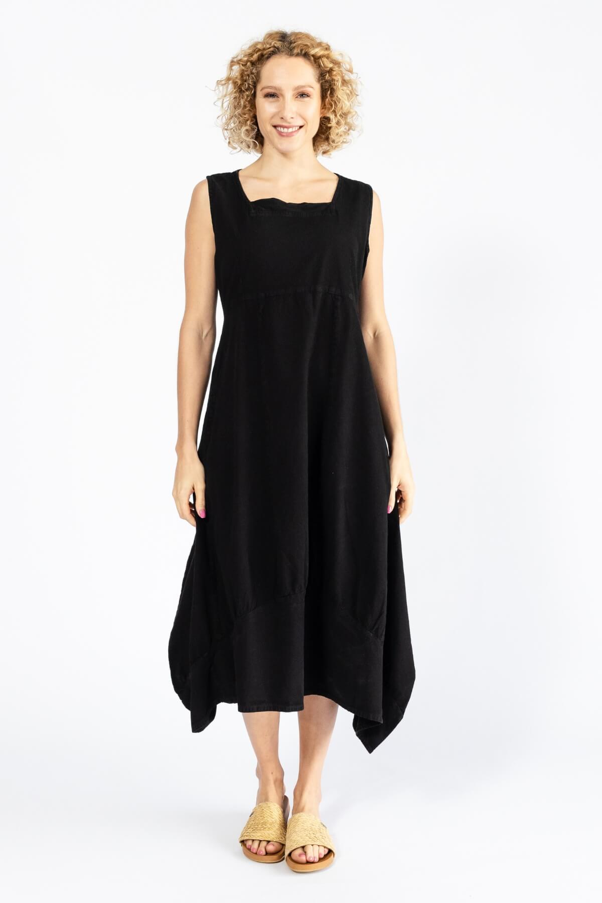 Surya Woven Cotton 'Maya' Dress - Black