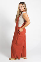 Surya Cotton baggy Juanita Overalls made in Nepal - Rust