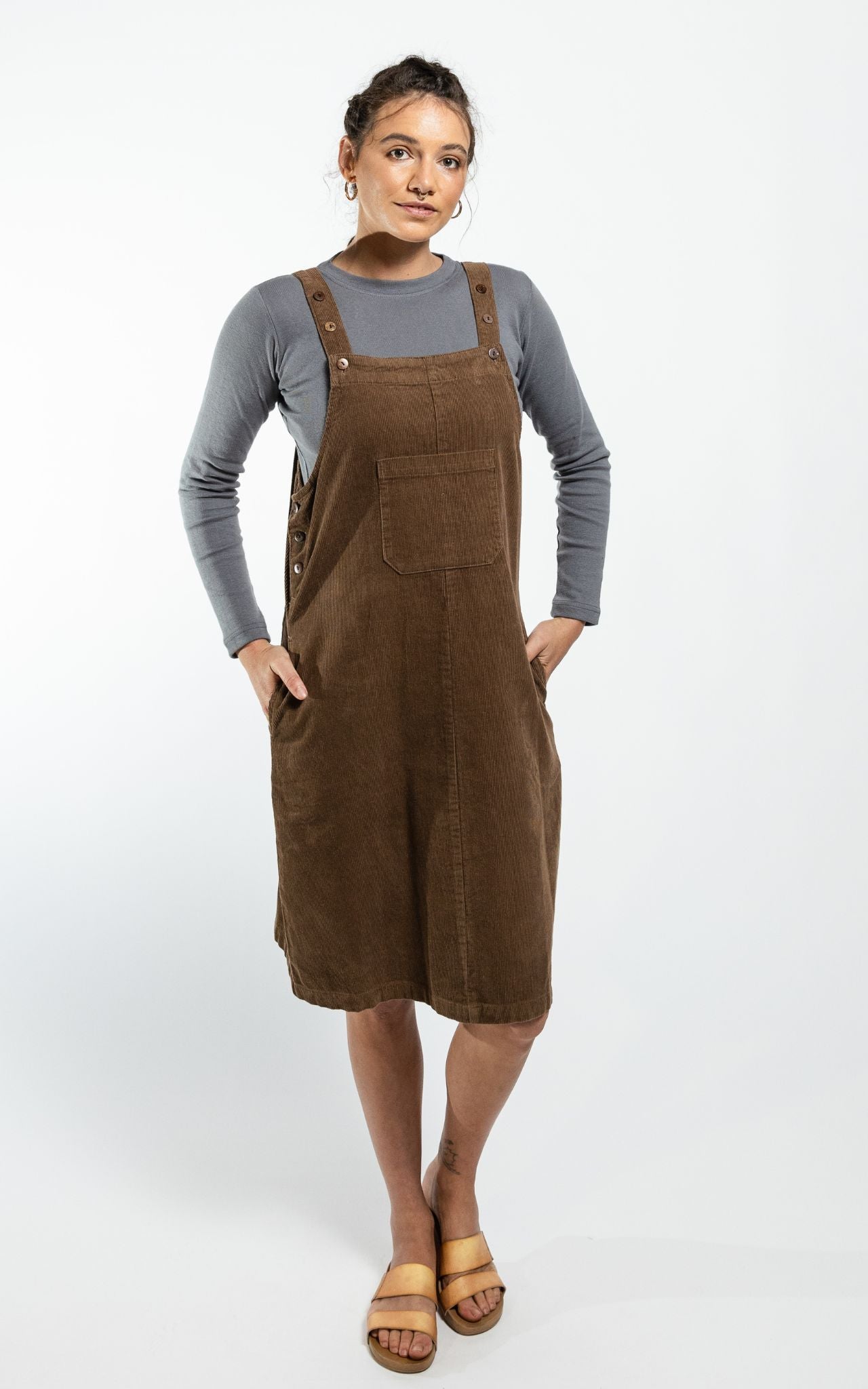 A line corduroy dress hotsell