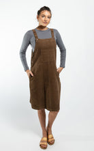 Surya Australia Cotton Corduroy Pinafore made in Nepal - Peanut