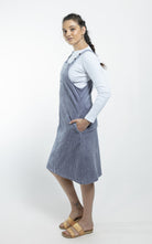 Surya Australia Cotton Corduroy Pinafore made in Nepal - Sky Blue