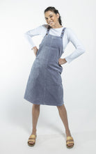 Surya Australia Cotton Corduroy Pinafore made in Nepal - Sky Blue