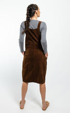 Surya Australia Cotton Corduroy Pinafore made in Nepal - Walnut