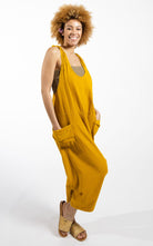 Surya Australia Ethical Cotton 'Bahini' Overalls Dungarees made in Nepal - Mustard