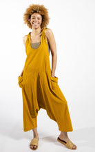 Surya Australia Ethical Cotton 'Bahini' Overalls Dungarees made in Nepal - Mustard