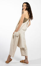 Surya Australia Ethical Cotton 'Bahini' Overalls Dungarees made in Nepal - Oatmeal