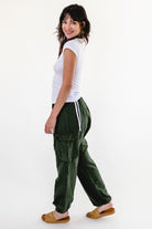 Surya Australia Ethical Cotton Drop Crotch Pants for Women - Green