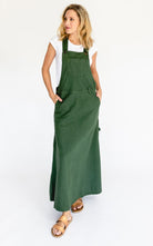 Surya Australia Ethical Cotton Overall Maxi Dress from Nepal - Green