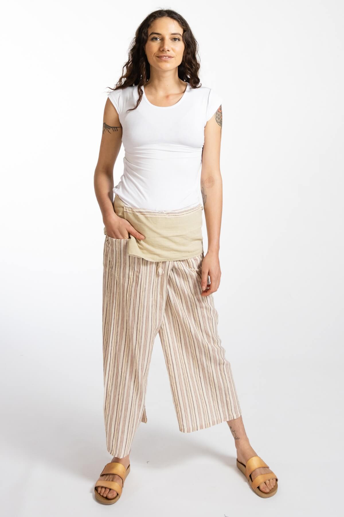 Surya Australia Ethical Cotton Thai Fisherman Pants - Natural