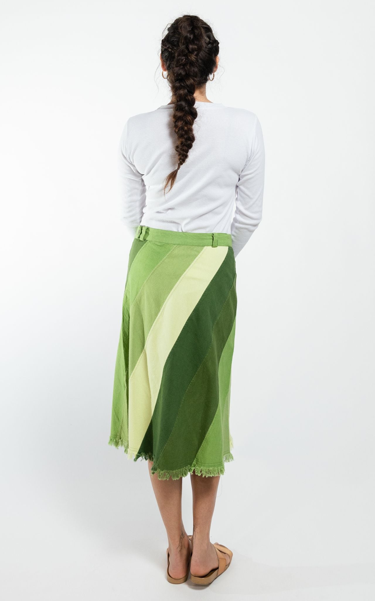 Surya Australia Cotton 'Freya' Skirt made in Nepal - Green
