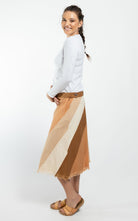 Surya Australia Cotton 'Freya' Skirt made in Nepal - Tan