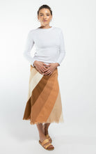 Surya Australia Cotton 'Freya' Skirt made in Nepal - Tan