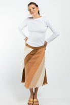 Surya Australia Cotton 'Freya' Skirt made in Nepal - Tan