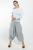 Surya Australia Ethical Cotton Low Crotch Pants made in Nepal - Grey