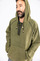 Surya Australia Ethical Thick Cotton Hoodie made in Nepal - Green