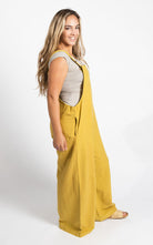 Surya Australia Ethical Cotton 'Juanita' Overalls Dungarees made in Nepal - Mustard