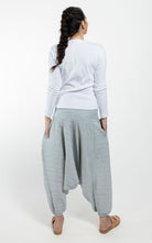 Surya Australia Ethical Cotton Low Crotch Harem Style Pants made in Nepal - Grey