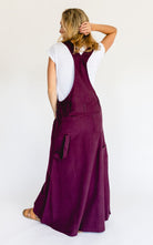 Surya Australia Ethical Cotton Overall Maxi Dress from Nepal - Wine