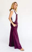 Surya Australia Ethical Cotton Overall Maxi Dress from Nepal - Wine